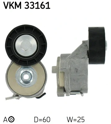 Натяжной ролик, поликлиновой ремень SKF VKM 33161