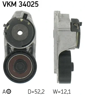 VKM 34025 SKF Натяжной ролик, поликлиновой ремень