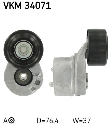 VKM 34071 SKF Натяжной ролик, поликлиновой ремень