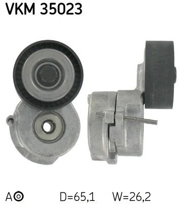 VKM 35023 SKF Натяжной ролик, поликлиновой ремень