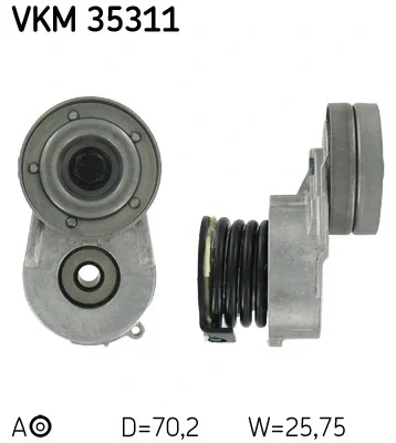 VKM 35311 SKF Натяжной ролик, поликлиновой ремень