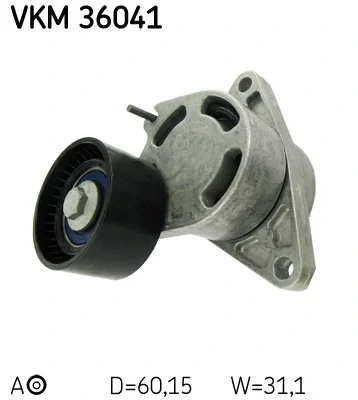 VKM 36041 SKF Натяжной ролик, поликлиновой ремень