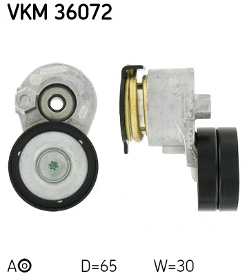 VKM 36072 SKF Натяжной ролик, поликлиновой ремень