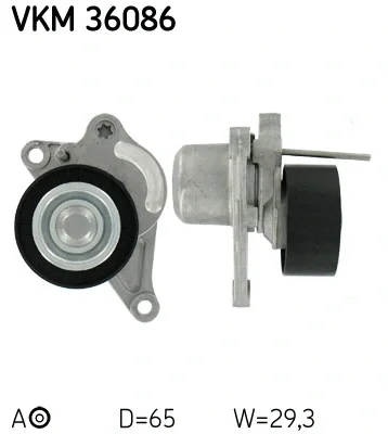 VKM 36086 SKF Натяжной ролик, поликлиновой ремень
