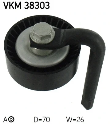 VKM 38303 SKF Натяжной ролик, поликлиновой ремень