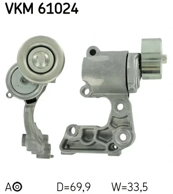 VKM 61024 SKF Натяжной ролик, поликлиновой ремень