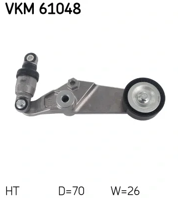 VKM 61048 SKF Натяжной ролик, поликлиновой ремень