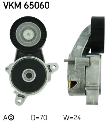 VKM 65060 SKF Натяжной ролик, поликлиновой ремень