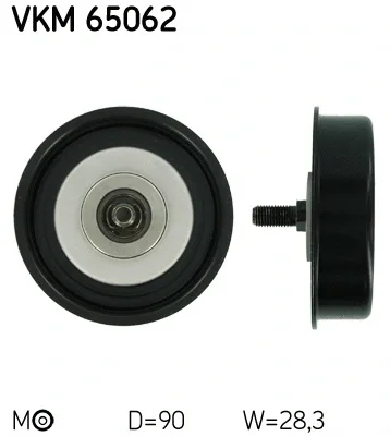 VKM 65062 SKF Натяжной ролик, поликлиновой ремень