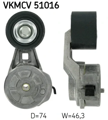 VKMCV 51016 SKF Натяжной ролик, поликлиновой ремень