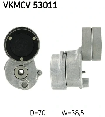 VKMCV 53011 SKF Натяжной ролик, поликлиновой ремень