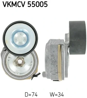 VKMCV 55005 SKF Натяжной ролик, поликлиновой ремень