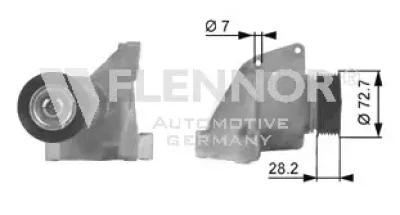 FA99310 FLENNOR Натяжной ролик, поликлиновой ремень