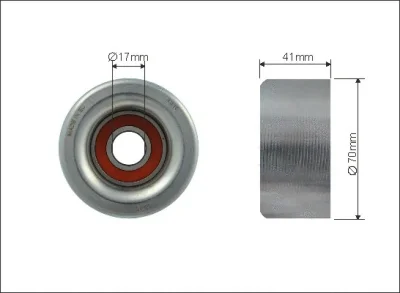 Натяжной ролик, поликлиновой ремень CAFFARO 500207