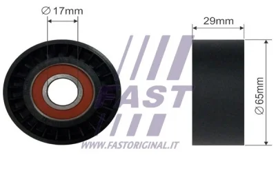 FT44554 FAST Натяжной ролик, поликлиновой ремень