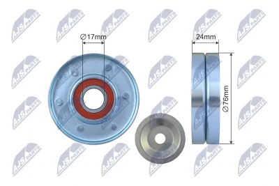 RNK-AU-075 NTY Натяжной ролик, поликлиновой ремень