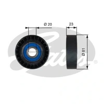 T36208 GATES Паразитный / ведущий ролик, поликлиновой ремень