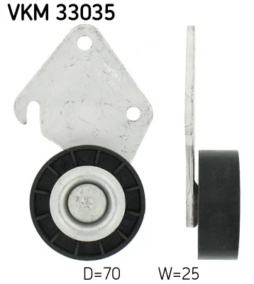 VKM 33035 SKF Паразитный / ведущий ролик, поликлиновой ремень
