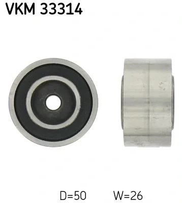 VKM 33314 SKF Паразитный / ведущий ролик, поликлиновой ремень
