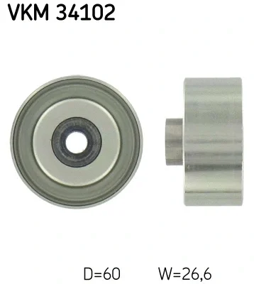 VKM 34102 SKF Паразитный / ведущий ролик, поликлиновой ремень