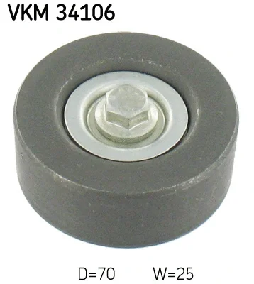 VKM 34106 SKF Паразитный / ведущий ролик, поликлиновой ремень
