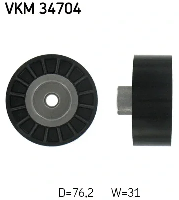 VKM 34704 SKF Паразитный / ведущий ролик, поликлиновой ремень