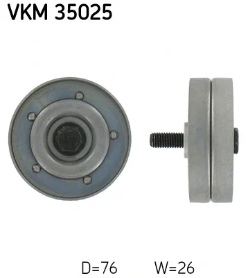 Паразитный / ведущий ролик, поликлиновой ремень SKF VKM 35025