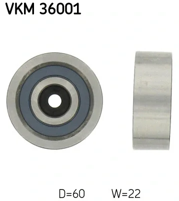 VKM 36001 SKF Паразитный / ведущий ролик, поликлиновой ремень