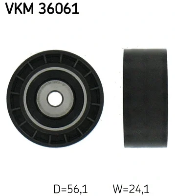 VKM 36061 SKF Паразитный / ведущий ролик, поликлиновой ремень