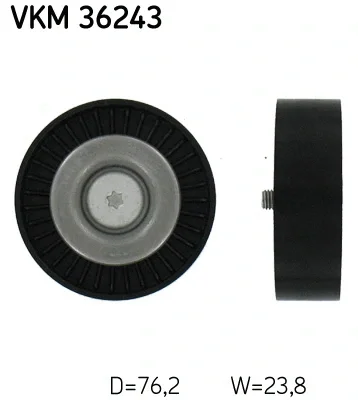 VKM 36243 SKF Паразитный / ведущий ролик, поликлиновой ремень