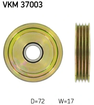 Паразитный / ведущий ролик, поликлиновой ремень SKF VKM 37003