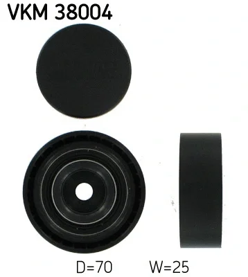 VKM 38004 SKF Паразитный / ведущий ролик, поликлиновой ремень