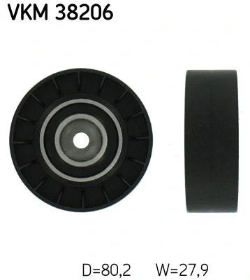 VKM 38206 SKF Паразитный / ведущий ролик, поликлиновой ремень