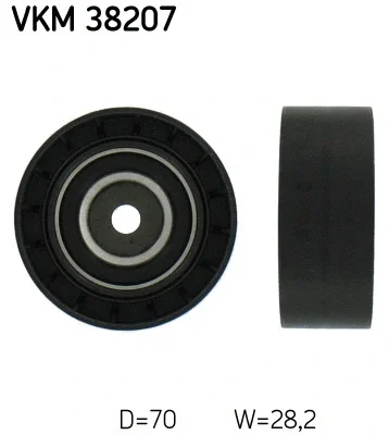 VKM 38207 SKF Паразитный / ведущий ролик, поликлиновой ремень