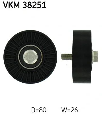 VKM 38251 SKF Паразитный / ведущий ролик, поликлиновой ремень