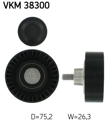 VKM 38300 SKF Паразитный / ведущий ролик, поликлиновой ремень