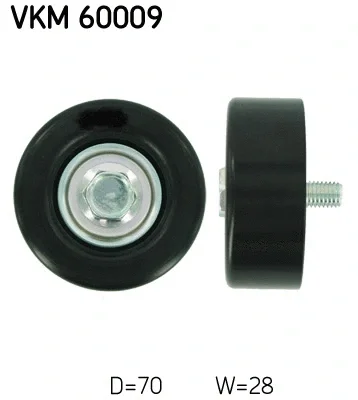 VKM 60009 SKF Паразитный / ведущий ролик, поликлиновой ремень