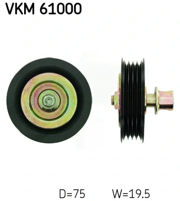 VKM 61000 SKF Паразитный / ведущий ролик, поликлиновой ремень