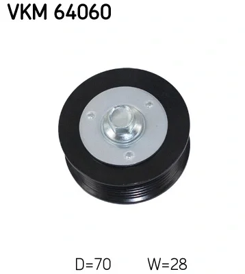 VKM 64060 SKF Паразитный / ведущий ролик, поликлиновой ремень