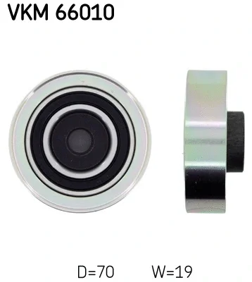 VKM 66010 SKF Паразитный / ведущий ролик, поликлиновой ремень