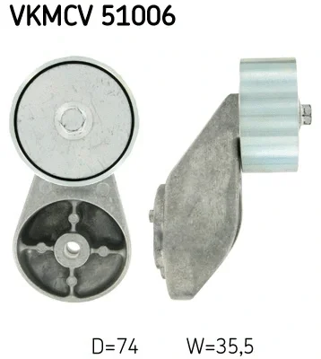 Паразитный / ведущий ролик, поликлиновой ремень SKF VKMCV 51006