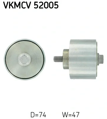 VKMCV 52005 SKF Паразитный / ведущий ролик, поликлиновой ремень