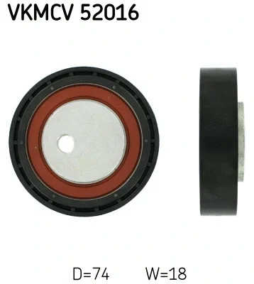 Паразитный / ведущий ролик, поликлиновой ремень SKF VKMCV 52016