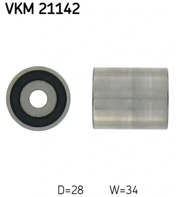 VKM 21142 SKF Паразитный / Ведущий ролик, зубчатый ремень