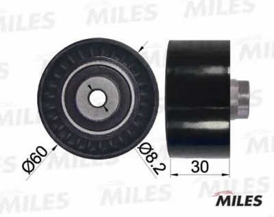 AG02075 MILES Паразитный / Ведущий ролик, зубчатый ремень