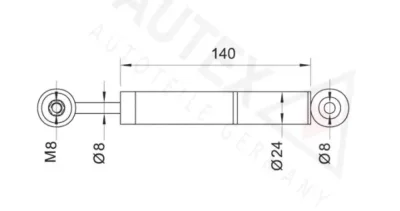 611021 AUTEX Амортизатор, поликлиновой ремень