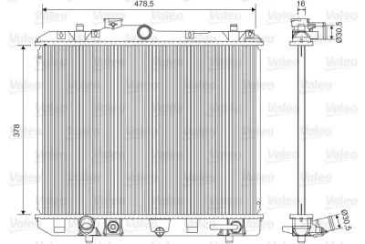 701604 VALEO Радиатор, охлаждение двигателя