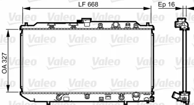 730417 VALEO Радиатор, охлаждение двигателя