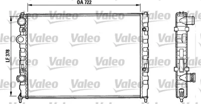 731006 VALEO Радиатор, охлаждение двигателя