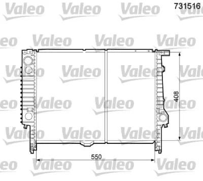 731516 VALEO Радиатор, охлаждение двигателя